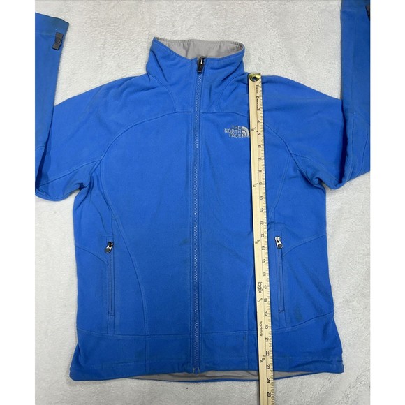 The North Face Fleece Jacket Sweatshirt Womens Size M Light Blue Full Zip - Picture 7 of 9